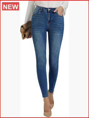 High Waist Skinny Jeans Stretchy Denim Slimming Jeggings